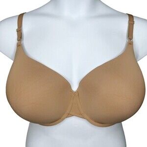 Harper Wilde The Base T-Shirt Bra sz 42DDD * Beige Tan Nude Underwire Microfiber